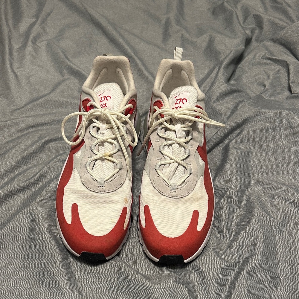 Nike Red and White Athletic Shoes